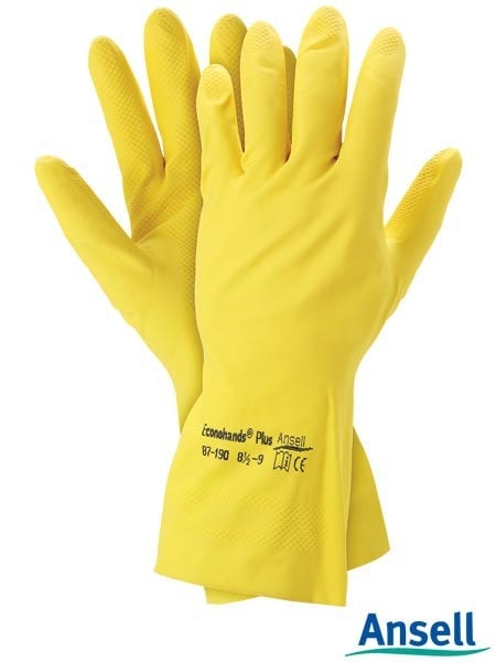 Gumové rukavice pracovní Econohands® Plus 87-190