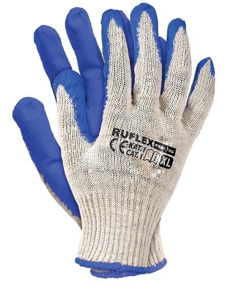 Praktické rukavice pracovní latex DUCK BLUE