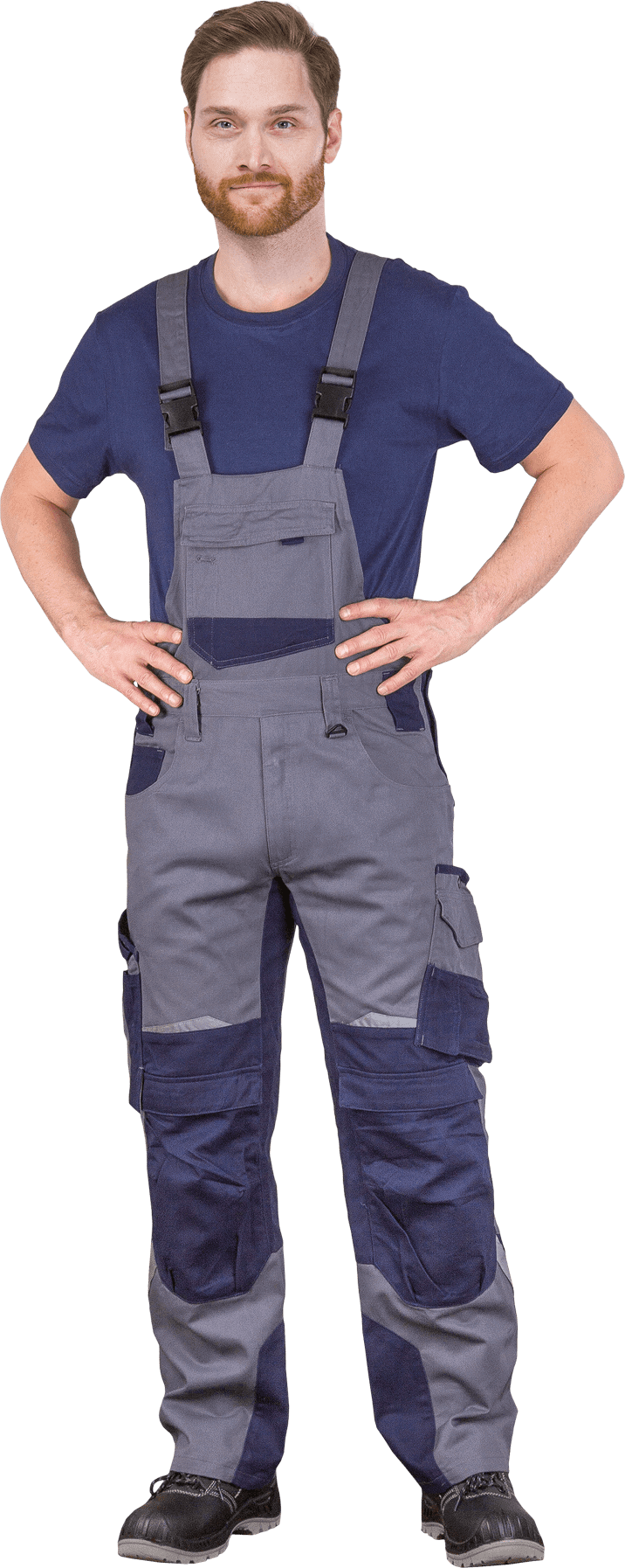 Pracovní monterkové kalhoty DELUX POND trakové
