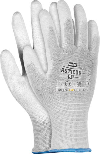 Máčené pracovní rukavice antistatické STICON ESD