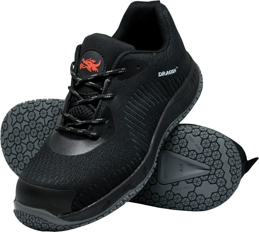 Tenisková bezpečnostní obuv DRAGON® CAMP S1P black
