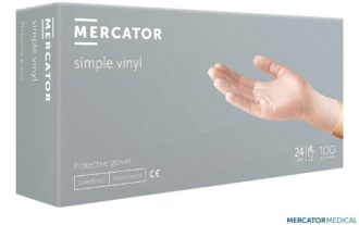 Jednorázové Vinylové rukavice 100ks MERCATOR pudrované