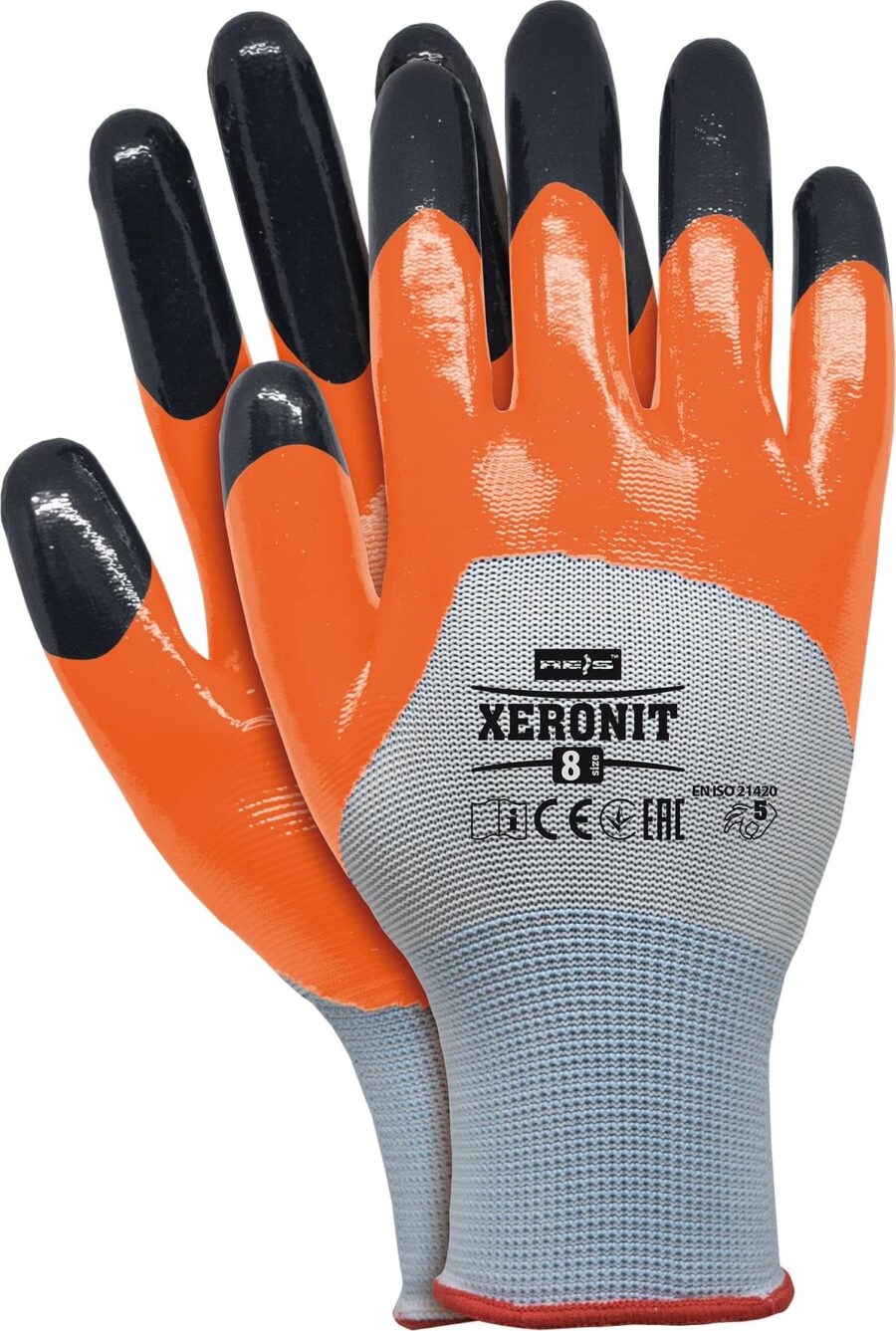 Pracovní rukavice nitrilové XERONIT ORANGE