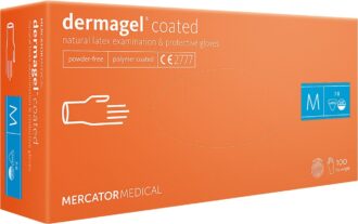 Diagnostické latexové rukavice 100ks MERCATOR Dermagel® pudrované