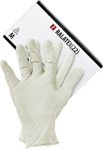 Jednorázové chirurgické pracovní rukavice 100ks LATEX 22
