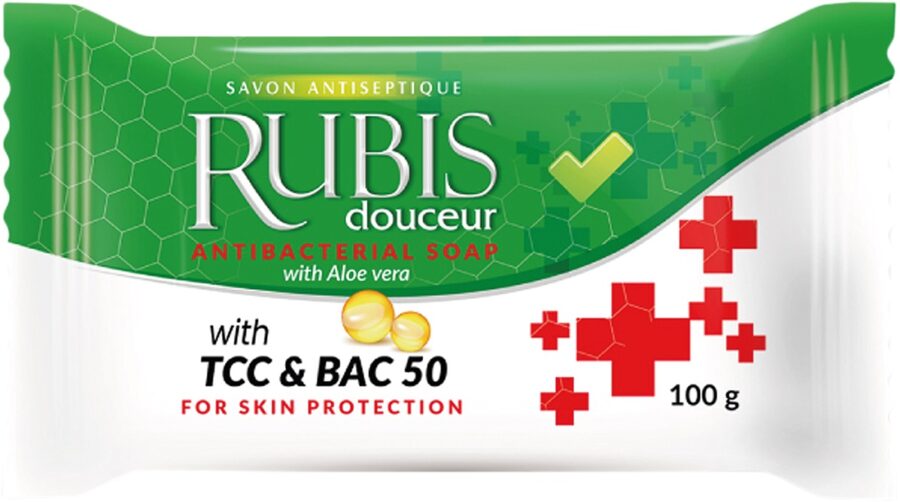 Tuhé antibakteriální mýdlo RUBIS 100g