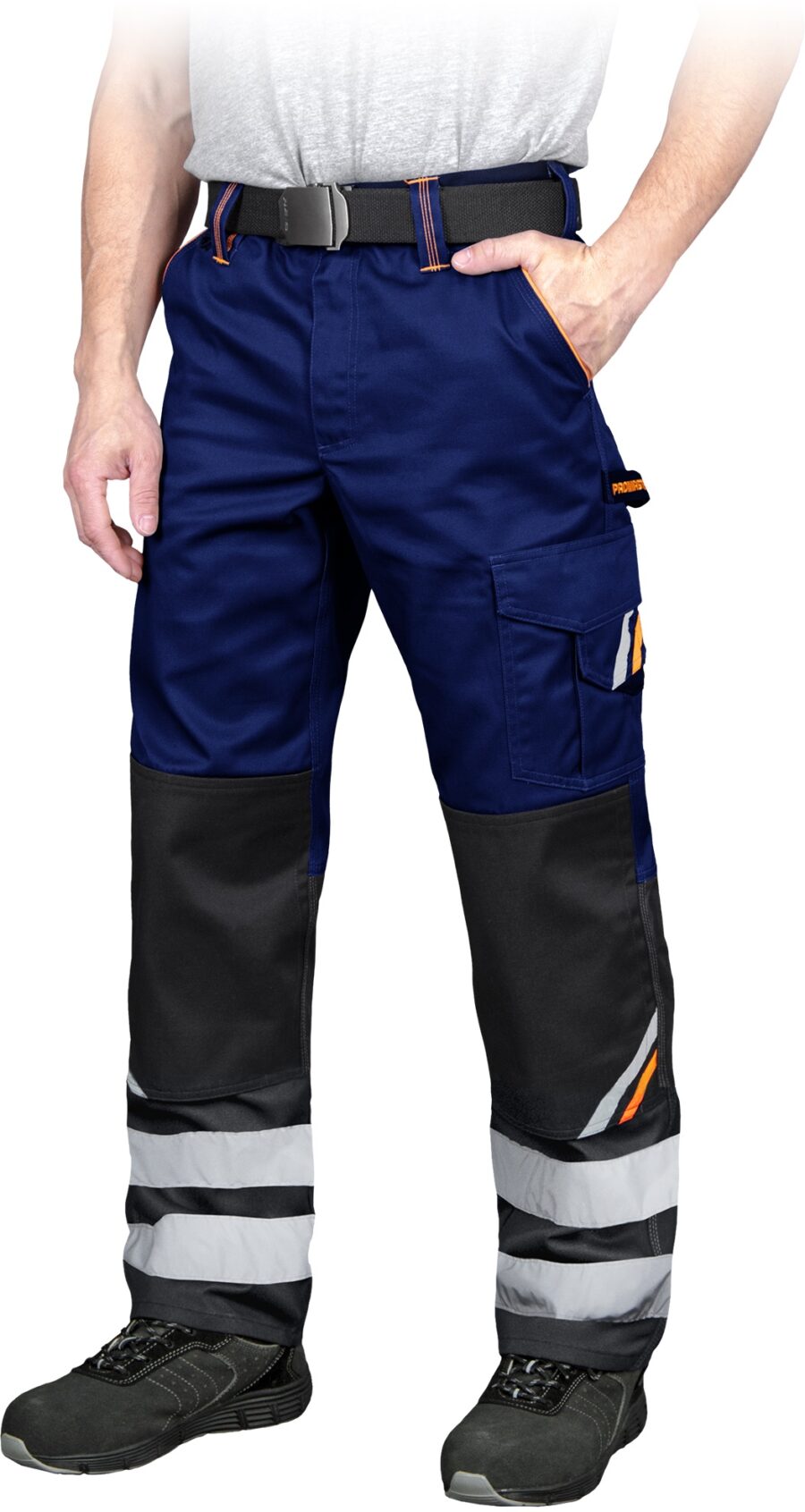 Pracovní kalhoty do pasu PRO BLUE REFLEX