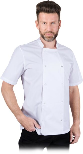Kuchařský rondon bílý SEMPRE s krátkým rukávem