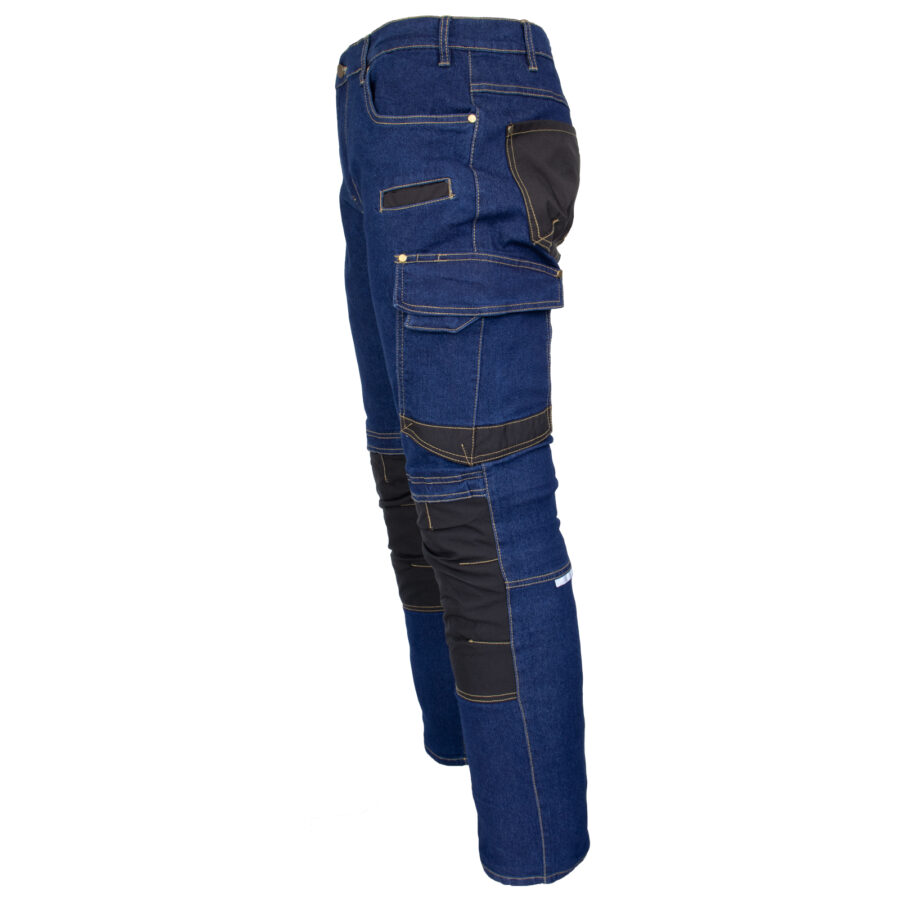 Pracovní džínové kalhoty strečové JEANS STRETCH BLUE