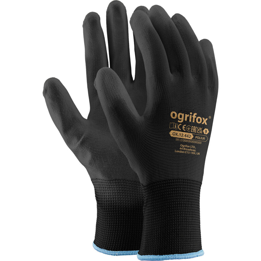 Máčené pracovní rukavice REPO OX BLACK