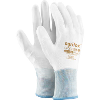 Pracovní rukavice ochranné bílé REPO OX