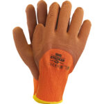 Máčené zimní pracovní rukavice TASMAN WIN ORANGE
