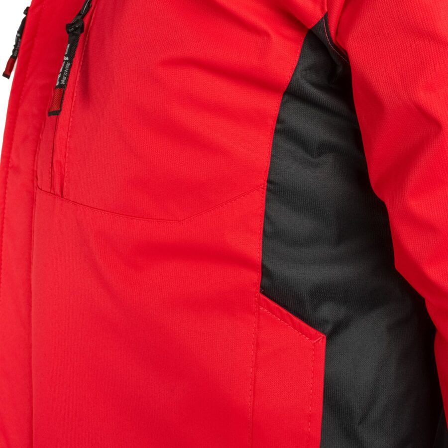 Zimní pracovní bunda s kapucí ZEALAND RED