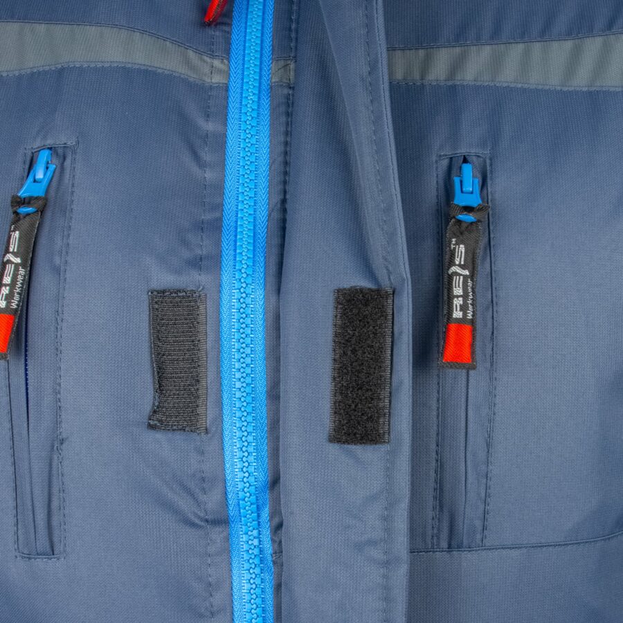 Zimní pracovní bunda s kapucí ZEALAND BLUE