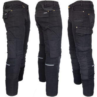Pracovní džínové kalhoty strečové JEANS STRETCH BLACK