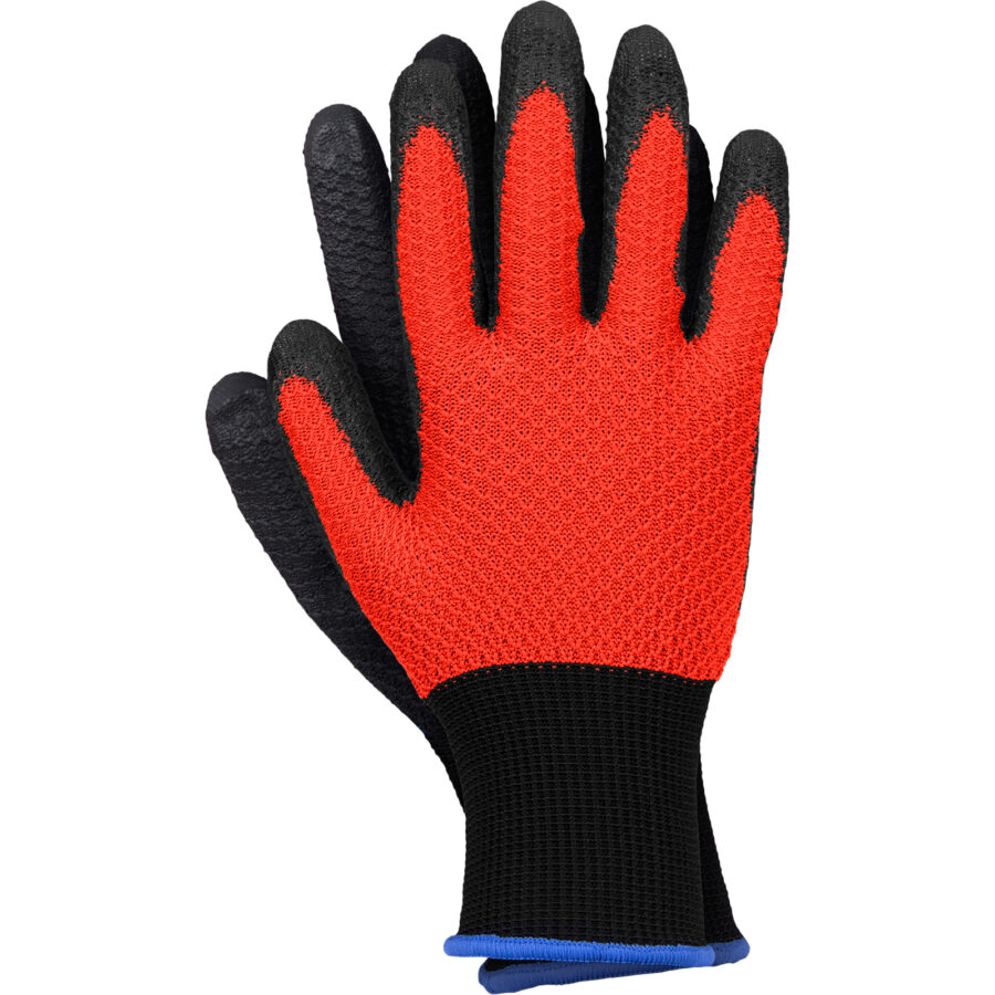 Pracovní rukavice máčené v PU HEXA OX RED
