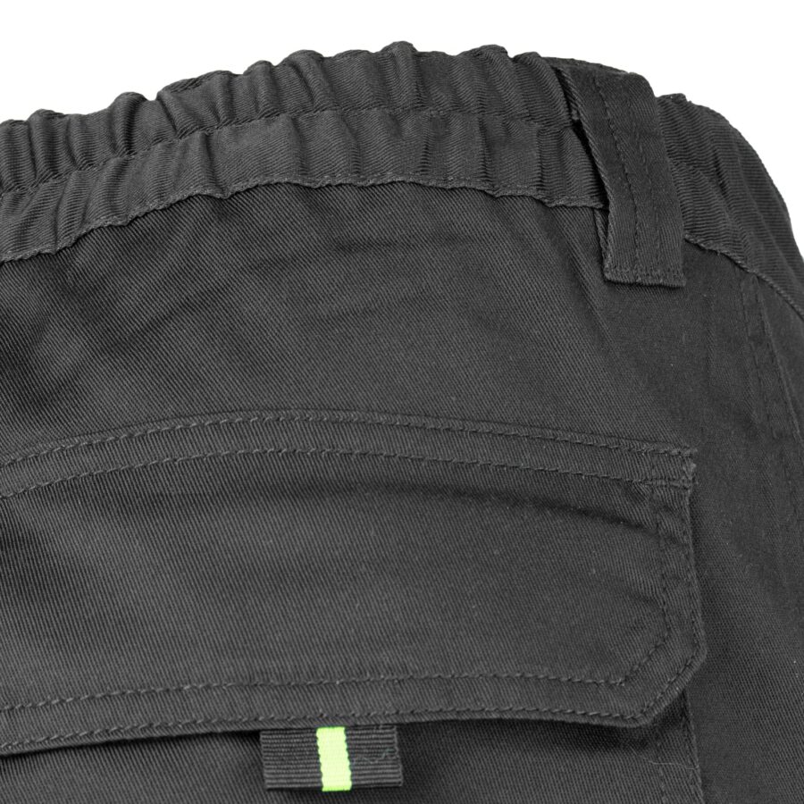 Reflexní kalhoty s elastanem MANNLAND HIVIS BLACK