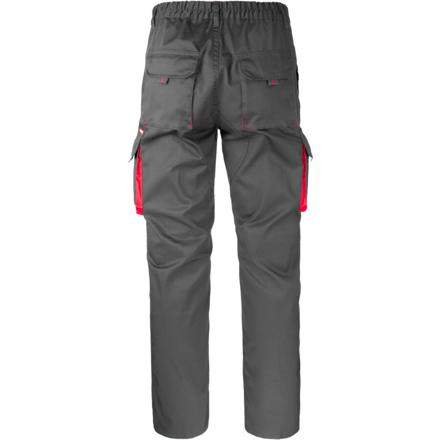 Pracovní kalhoty s elastanem MANNLAND GREY RED