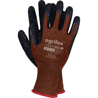 Pracovní rukavice máčené v latexu SPANDEX OX ORANGE