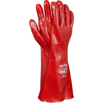 Pracovní rukavice z PVC FOXI 40cm
