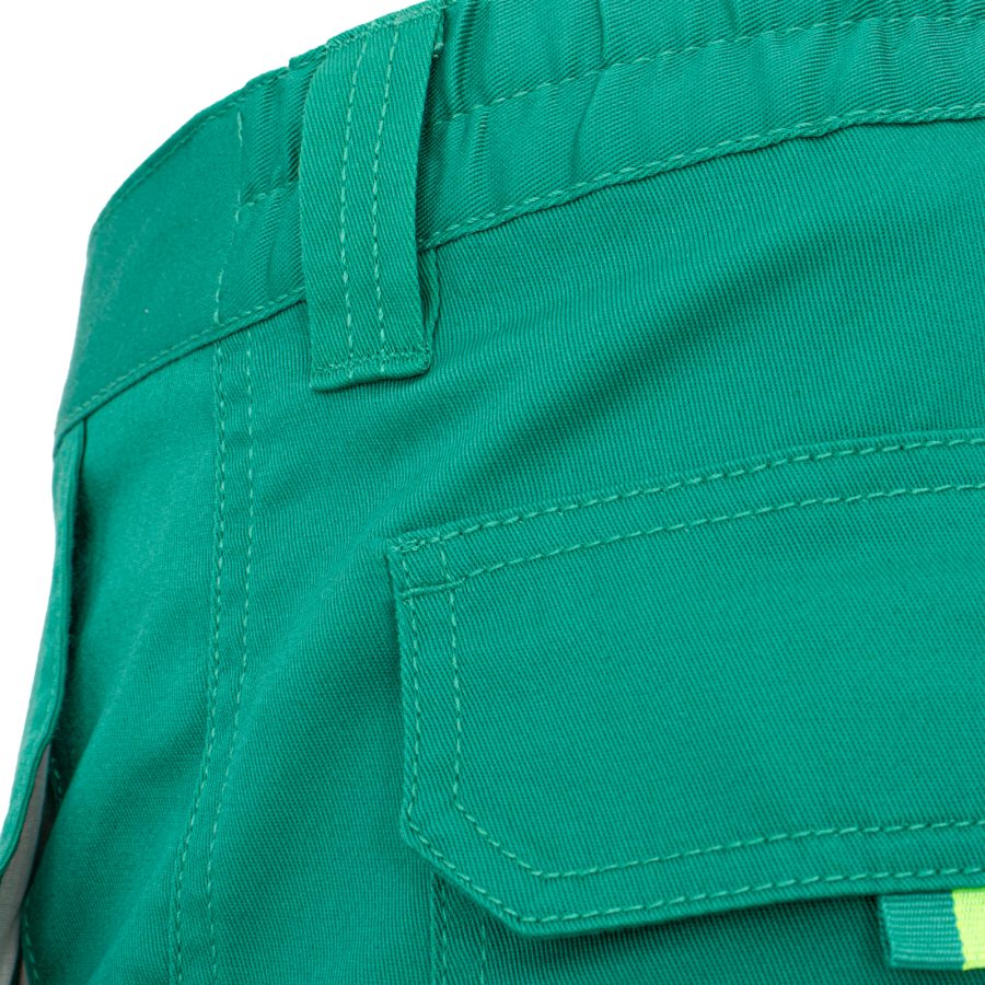 Reflexní kalhoty s elastanem MANNLAND HIVIS GREEN