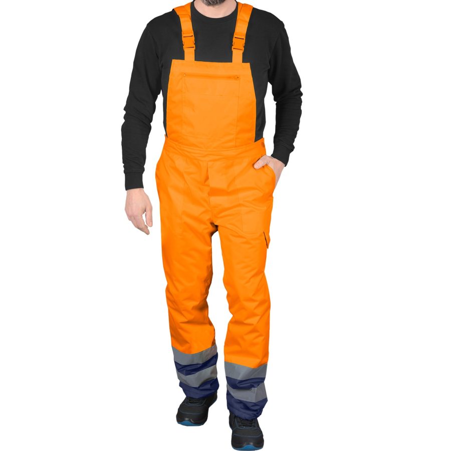 Zimní reflexní nepromokavé kalhoty PRO HIVIS ORANGE